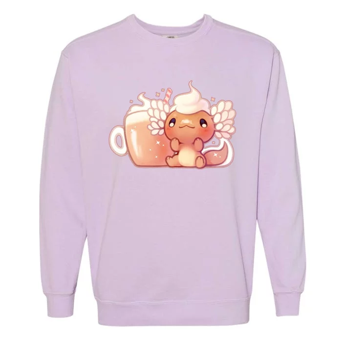 Cappuccino Axolotl Garment-Dyed Sweatshirt