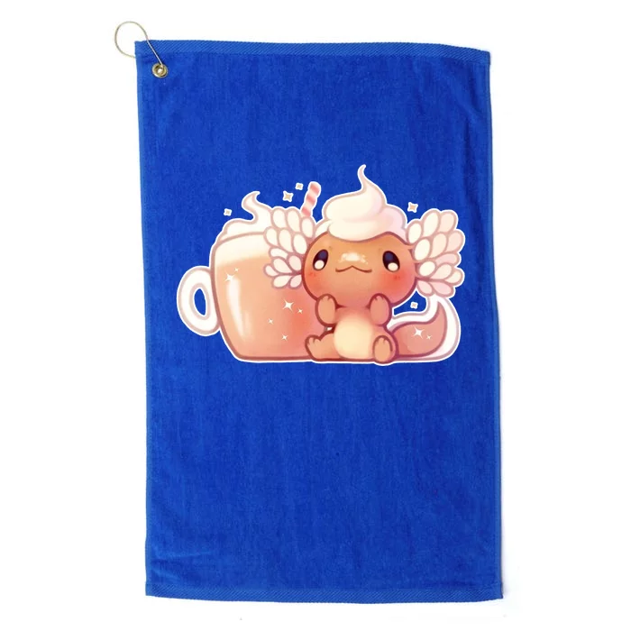 Cappuccino Axolotl Platinum Collection Golf Towel