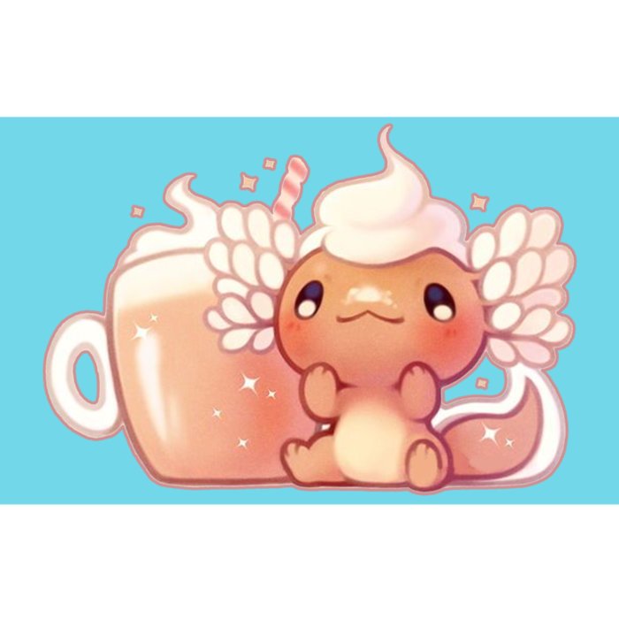 Cappuccino Axolotl Bumper Sticker