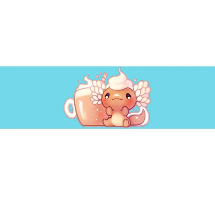 Cappuccino Axolotl Bumper Sticker