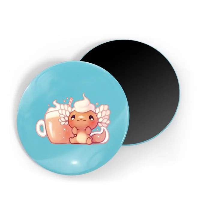 Cappuccino Axolotl Magnet