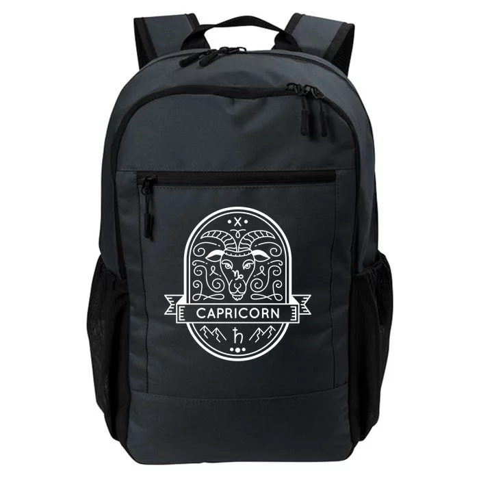 Capricorn Zodiac Symbol Design Daily Commute Backpack