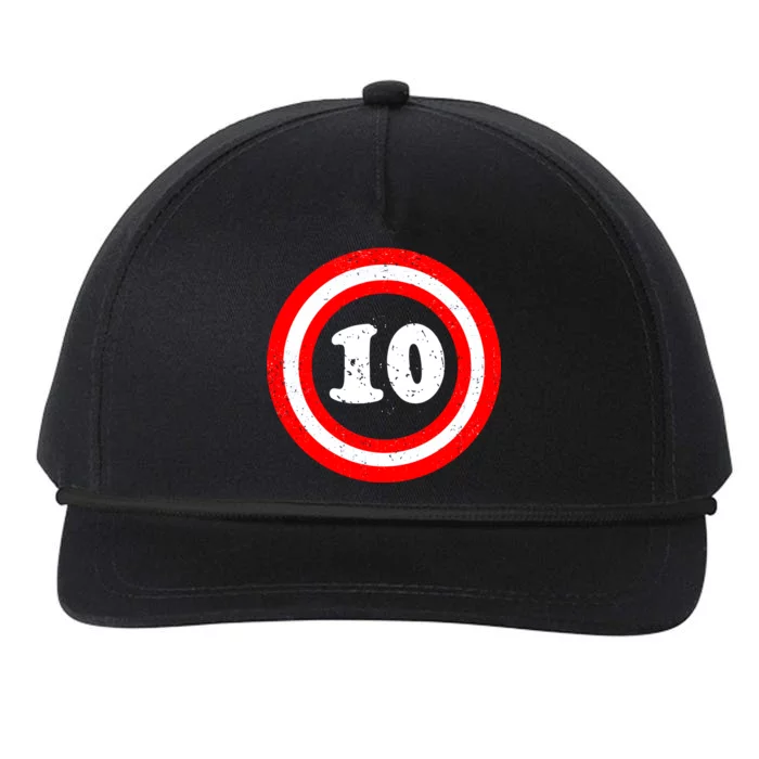 Captain 10th Birthday Snapback Five-Panel Rope Hat