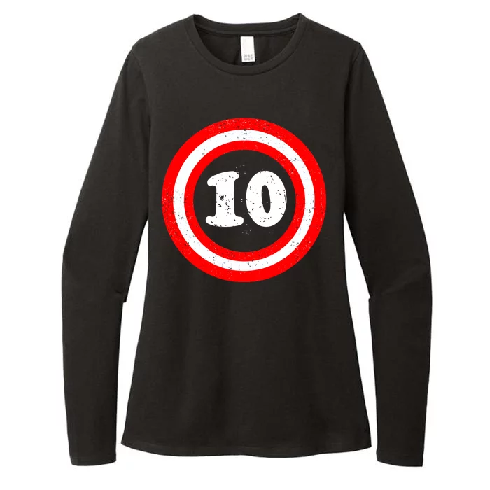 Captain 10th Birthday Womens CVC Long Sleeve Shirt