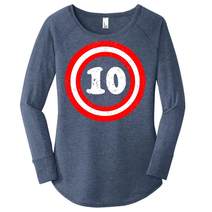 Captain 10th Birthday Women's Perfect Tri Tunic Long Sleeve Shirt