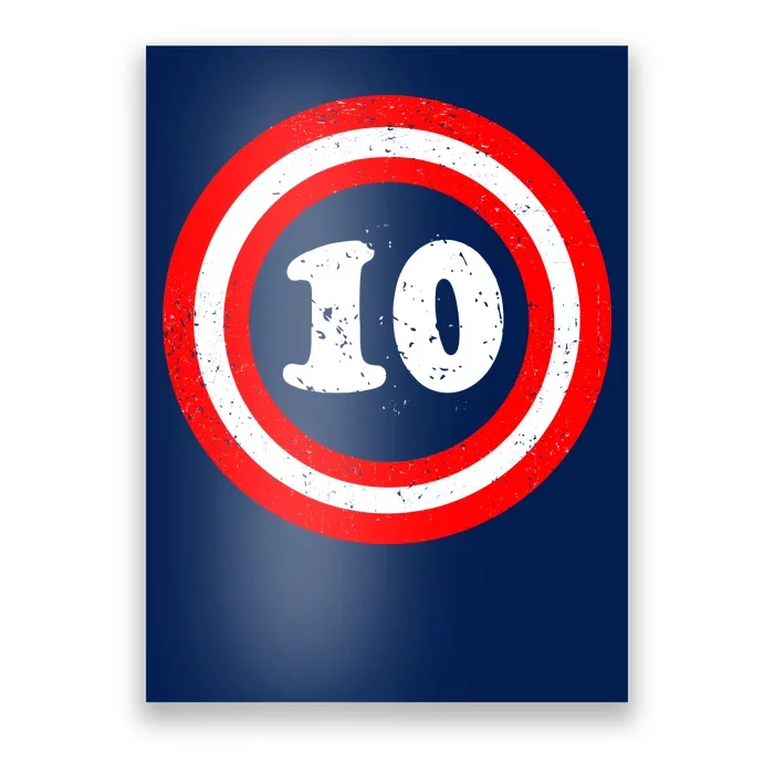 Captain 10th Birthday Poster