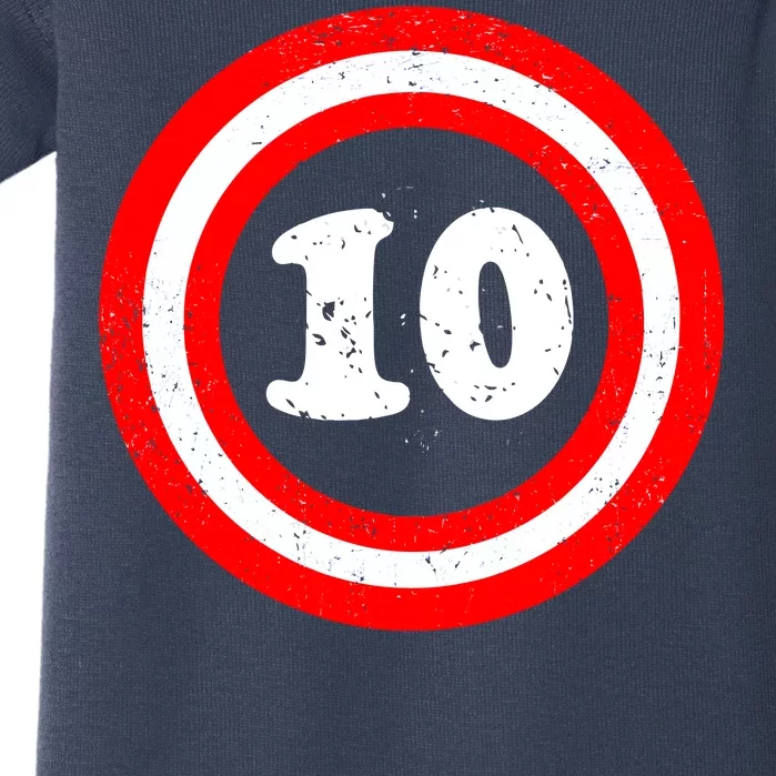 Captain 10th Birthday Baby Bodysuit