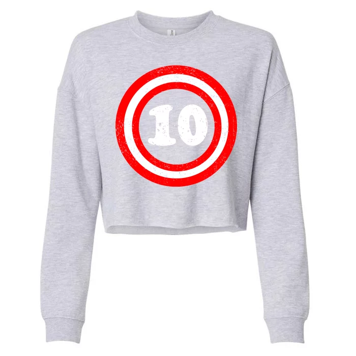 Captain 10th Birthday Cropped Pullover Crew