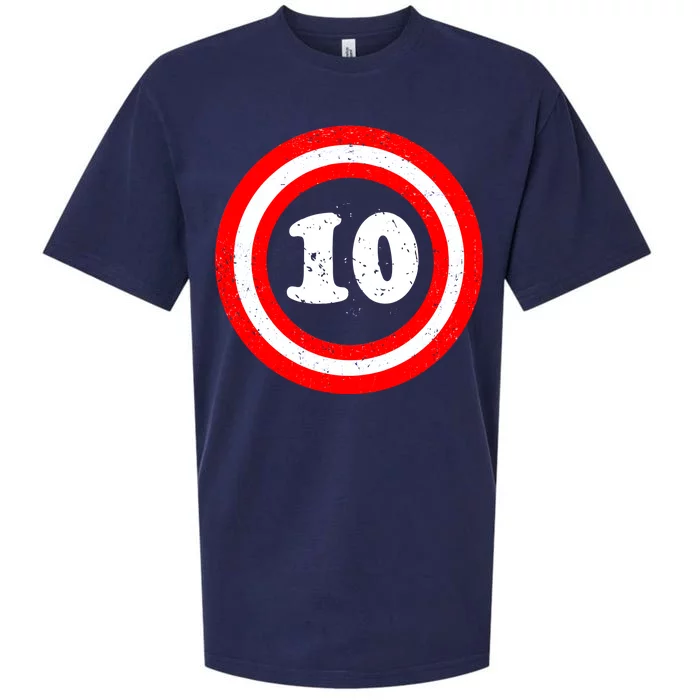 Captain 10th Birthday Sueded Cloud Jersey T-Shirt