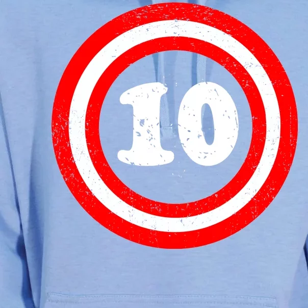 Captain 10th Birthday Unisex Surf Hoodie