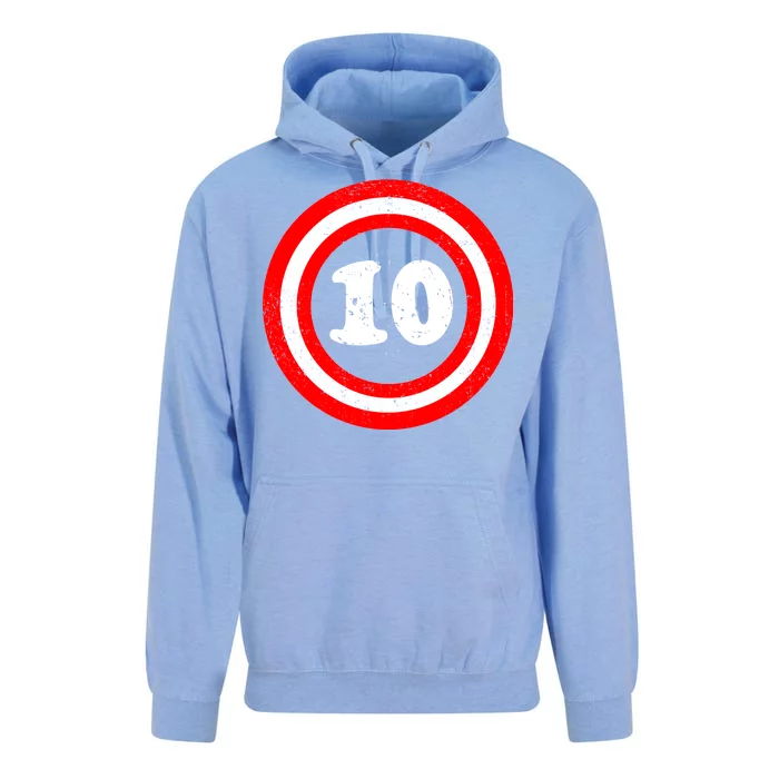 Captain 10th Birthday Unisex Surf Hoodie