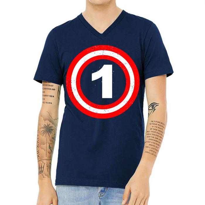 Captain 1st Birthday V-Neck T-Shirt