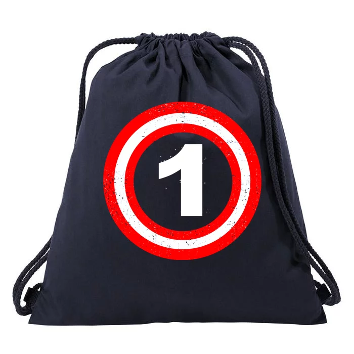 Captain 1st Birthday Drawstring Bag