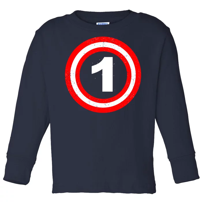 Captain 1st Birthday Toddler Long Sleeve Shirt