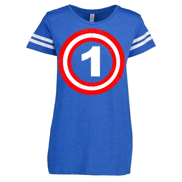 Captain 1st Birthday Enza Ladies Jersey Football T-Shirt