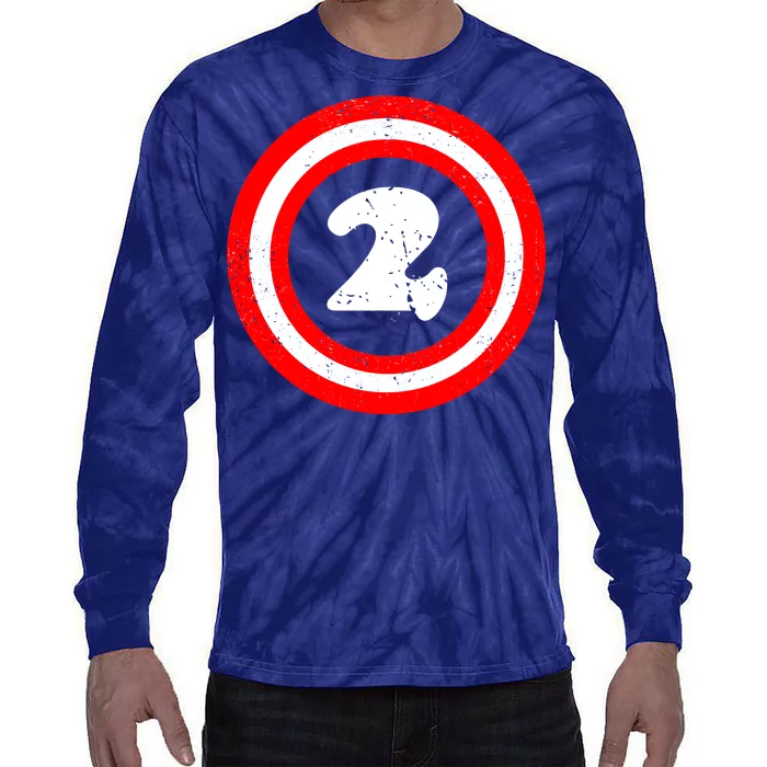 Captain 2nd Birthday Tie-Dye Long Sleeve Shirt