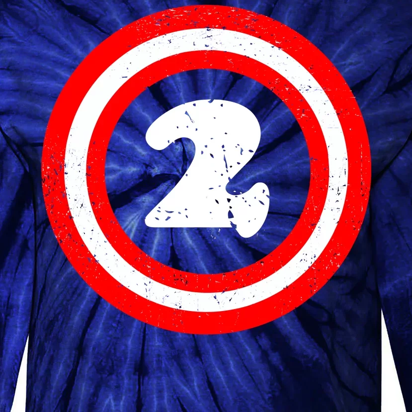 Captain 2nd Birthday Tie-Dye Long Sleeve Shirt