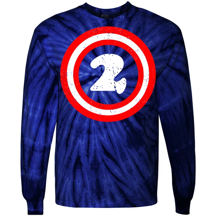 Captain 2nd Birthday Tie-Dye Long Sleeve Shirt