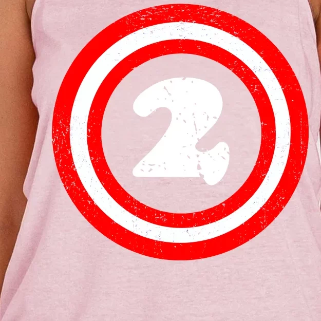 Captain 2nd Birthday Women's Knotted Racerback Tank