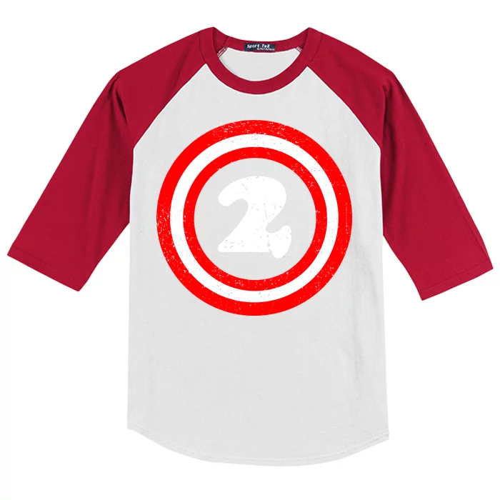 Captain 2nd Birthday Kids Colorblock Raglan Jersey