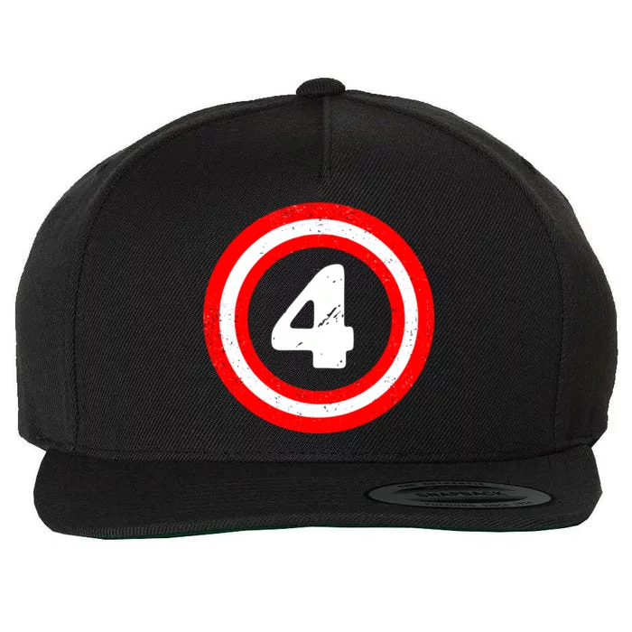 Captain 4th Birthday Wool Snapback Cap