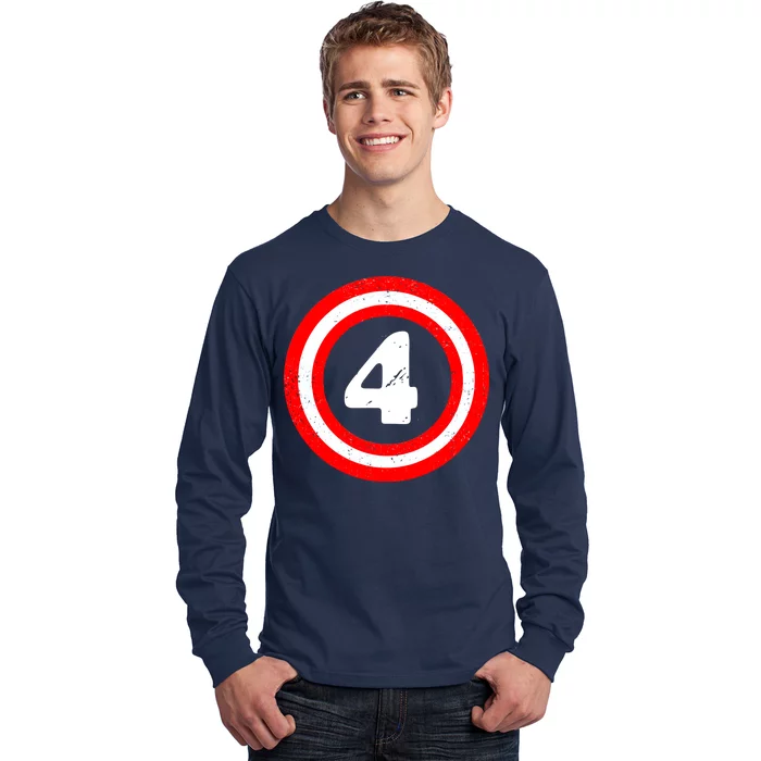 Captain 4th Birthday Long Sleeve Shirt