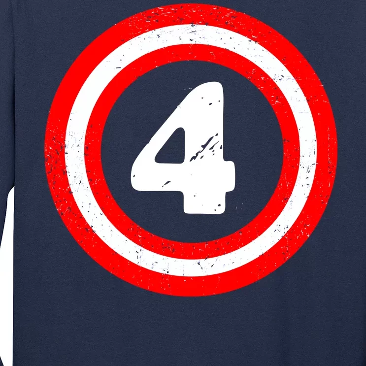 Captain 4th Birthday Long Sleeve Shirt