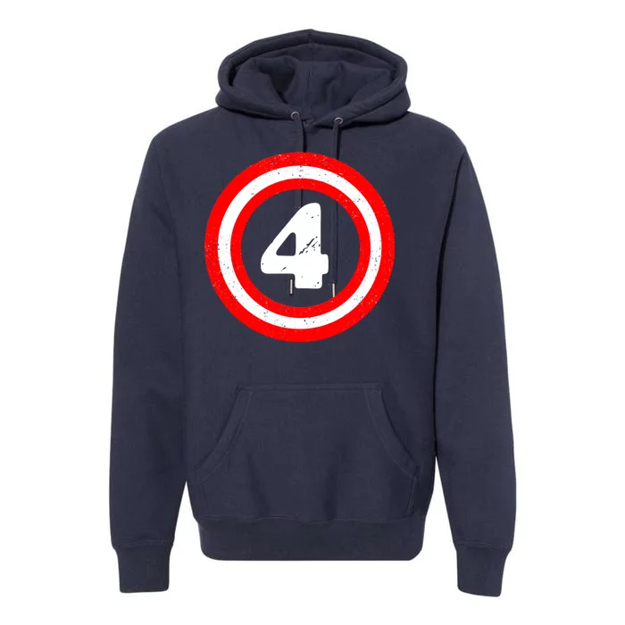 Captain 4th Birthday Premium Hoodie