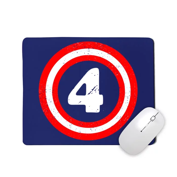 Captain 4th Birthday Mousepad