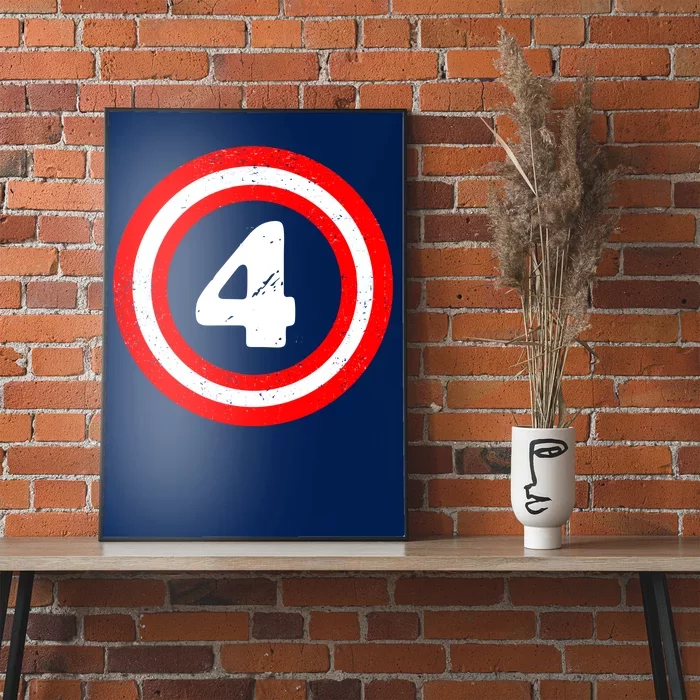 Captain 4th Birthday Poster