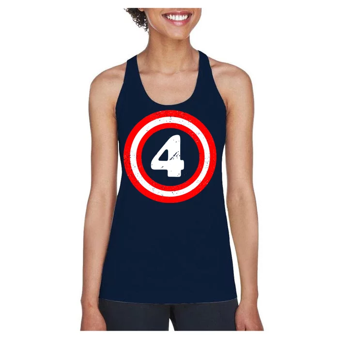 Captain 4th Birthday Women's Racerback Tank