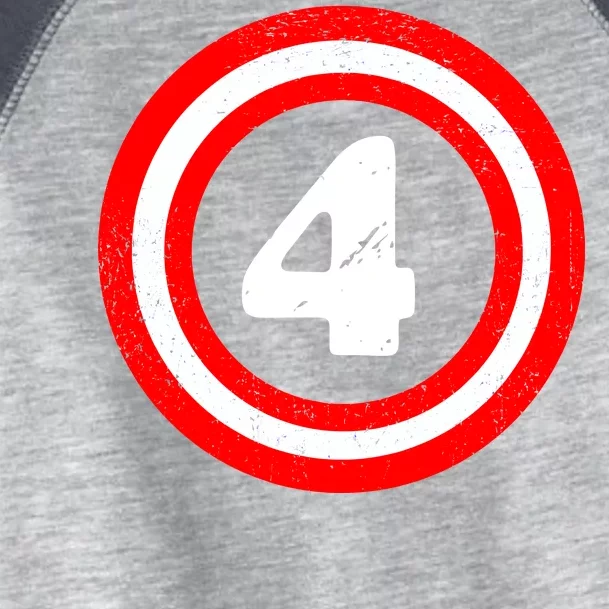 Captain 4th Birthday Toddler Fine Jersey T-Shirt