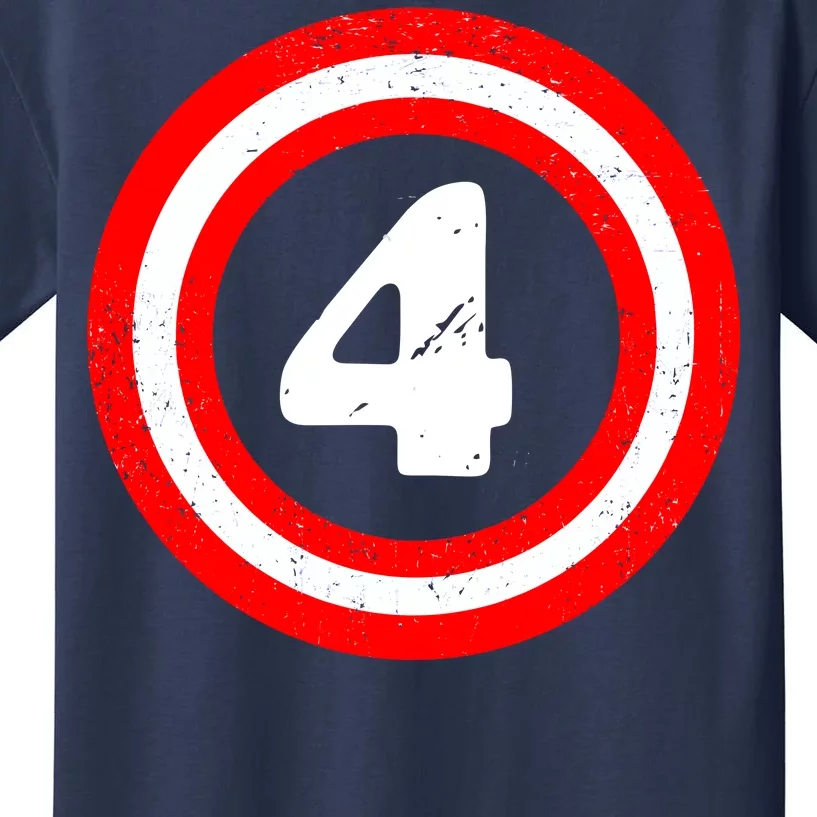 Captain 4th Birthday Kids T-Shirt