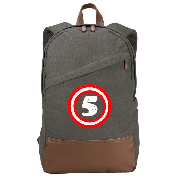 Captain 5th Birthday Cotton Canvas Backpack