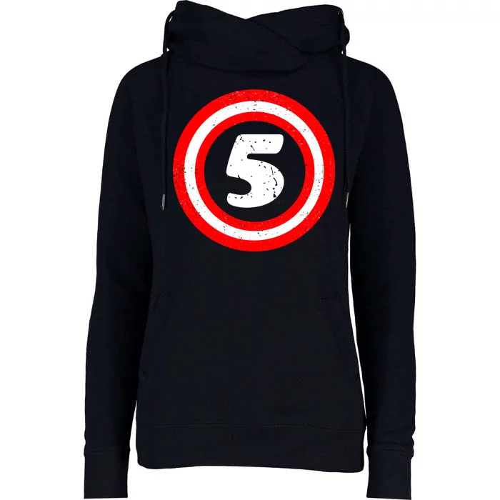 Captain 5th Birthday Womens Funnel Neck Pullover Hood