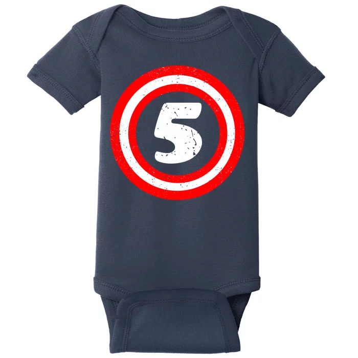 Captain 5th Birthday Baby Bodysuit