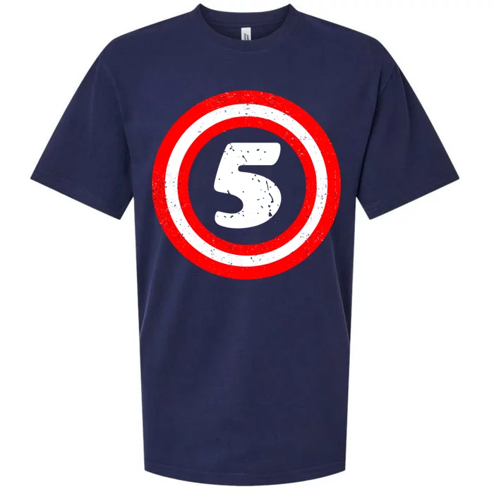 Captain 5th Birthday Sueded Cloud Jersey T-Shirt