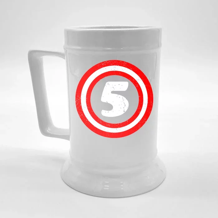 Captain 5th Birthday Front & Back Beer Stein