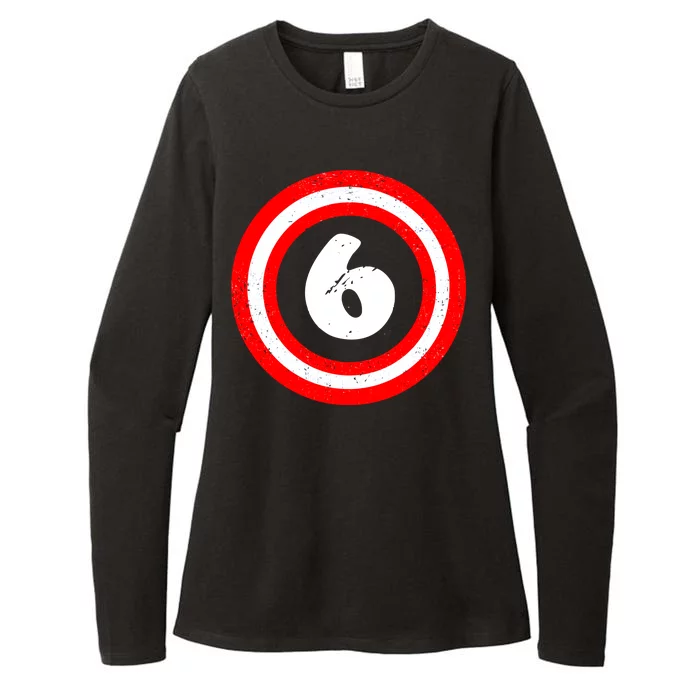 Captain 6th Birthday Womens CVC Long Sleeve Shirt