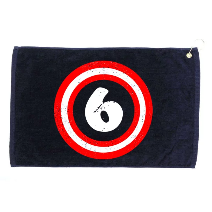 Captain 6th Birthday Grommeted Golf Towel