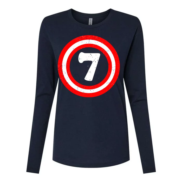 Captain 7th Birthday Womens Cotton Relaxed Long Sleeve T-Shirt