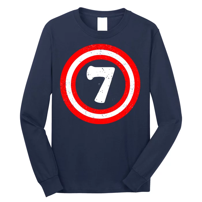 Captain 7th Birthday Long Sleeve Shirt