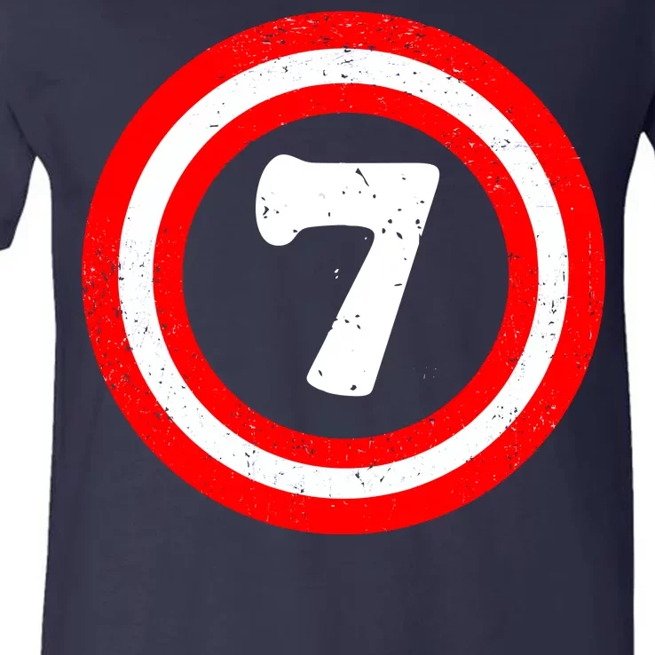 Captain 7th Birthday V-Neck T-Shirt