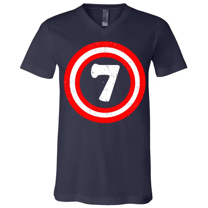 Captain 7th Birthday V-Neck T-Shirt