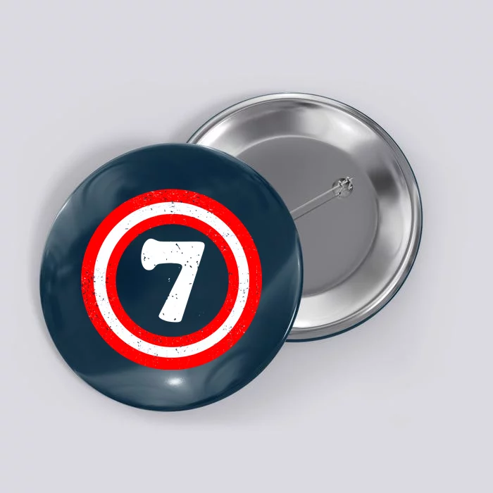 Captain 7th Birthday Button