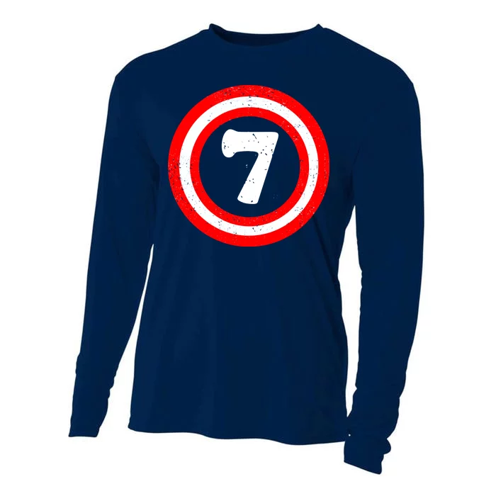 Captain 7th Birthday Cooling Performance Long Sleeve Crew