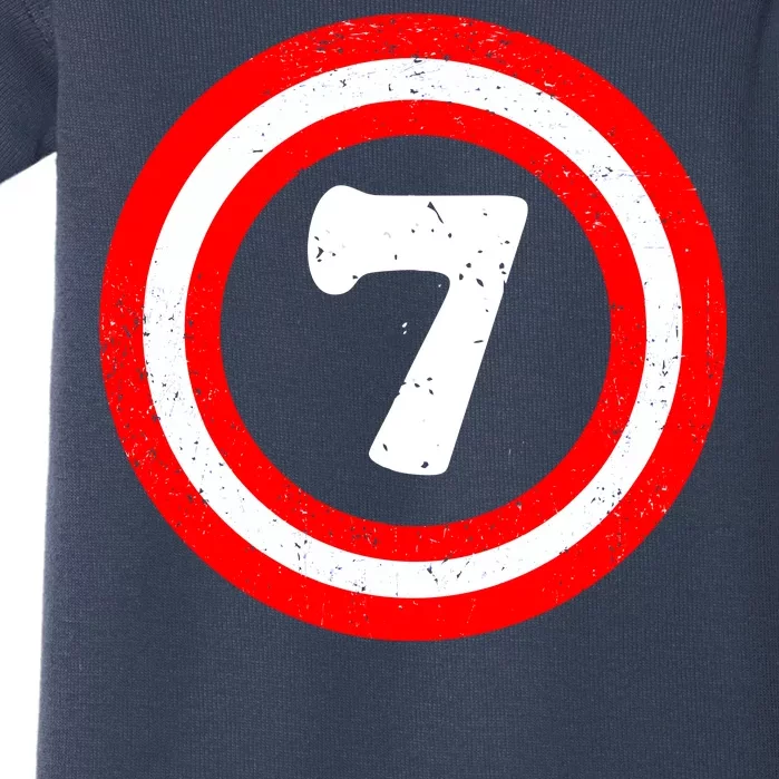 Captain 7th Birthday Baby Bodysuit