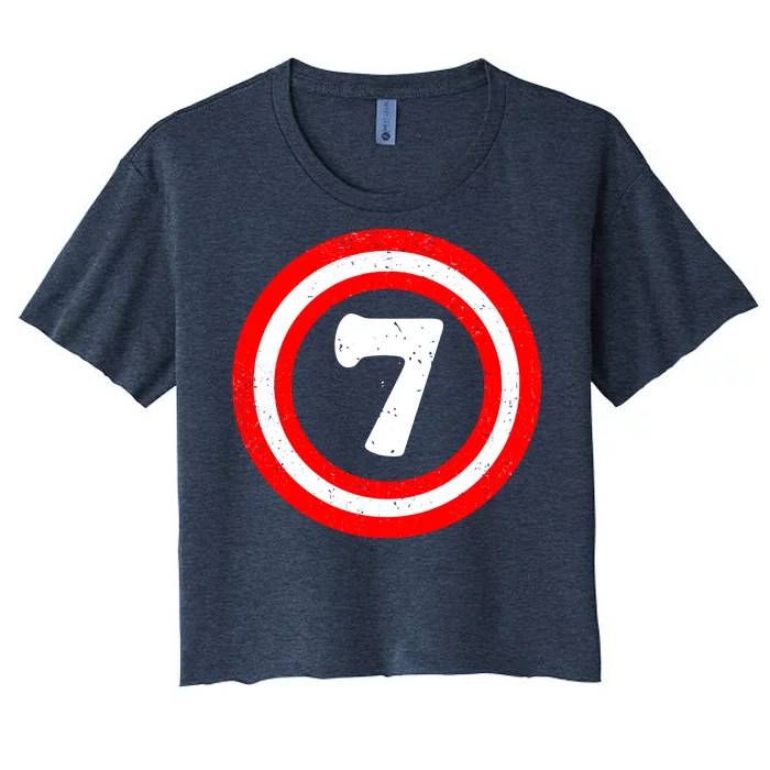 Captain 7th Birthday Women's Crop Top Tee