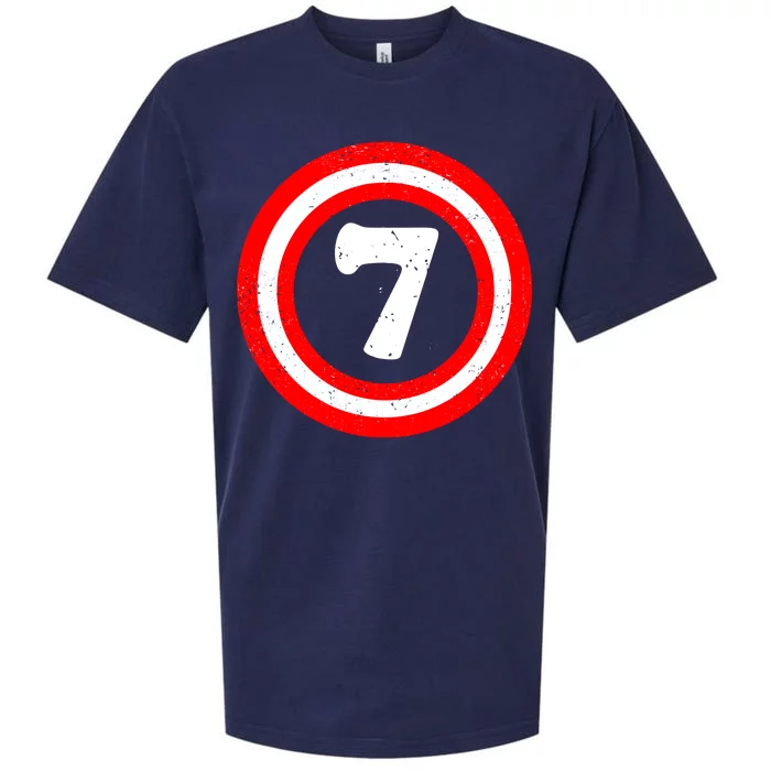 Captain 7th Birthday Sueded Cloud Jersey T-Shirt