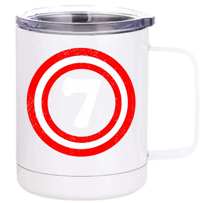 Captain 7th Birthday Front & Back 12oz Stainless Steel Tumbler Cup